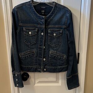 GAP Women's Dark Denim Jean Jacket